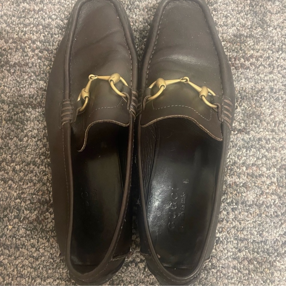 Gucci Men's Brown Leather Loafers
